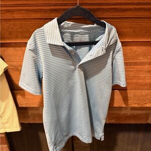 Boy’s Blue Striped Polo Shirt